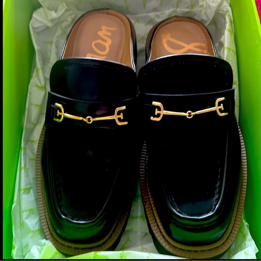 Sam Edelman Shiny Black Lennon size 6.5